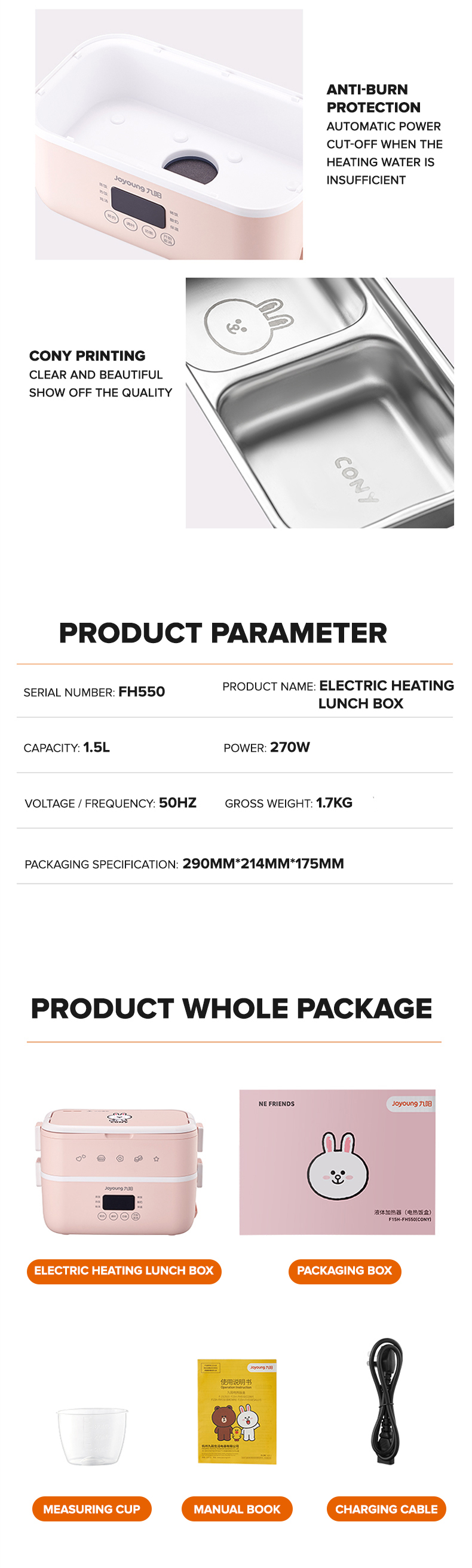 Joyoung-X-Line-Friends-Electric-Heating-Lunch-Box-CONY_05