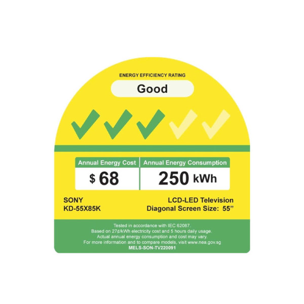 SONY HDR LED TV KD-55X85K