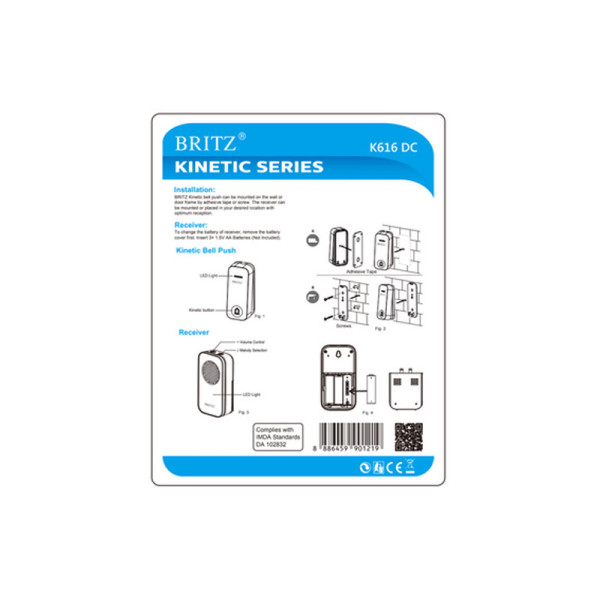 BRITZ DOOR CHIME K616DC