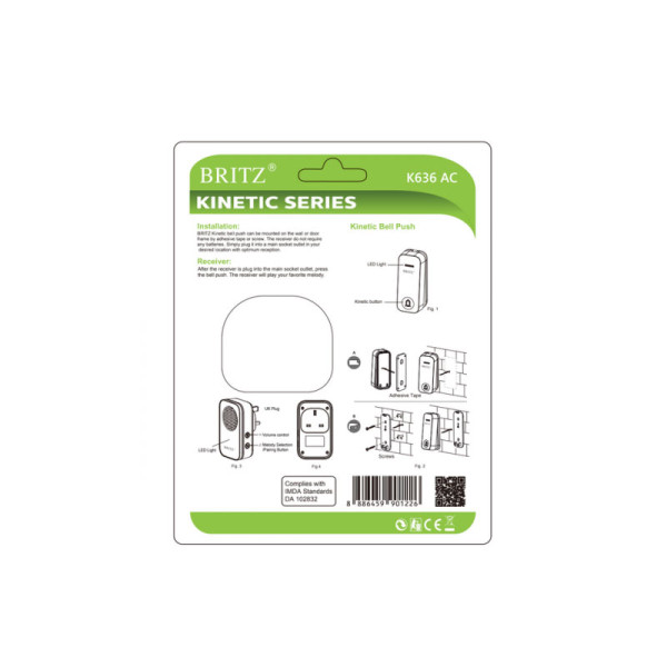 BRITZ DOOR CHIME K636AC