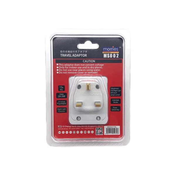 TECH UNITED TRAVEL ADAPTOR MS002 TRAVEL ADAPTOR  