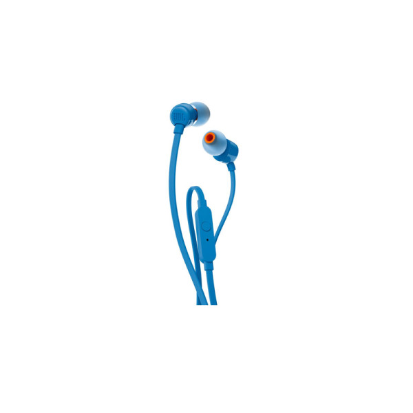 JBL EARPHONES/HEADPHONES/EARBUDS T110-BLUE