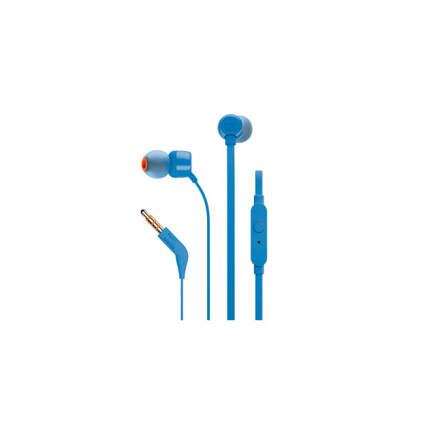 JBL EARPHONES/HEADPHONES/EARBUDS T110-BLUE