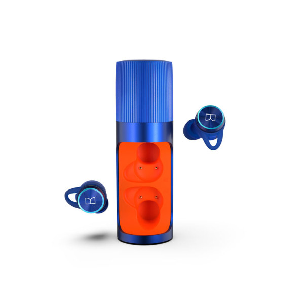 MONSTER EARPHONES/HEADPHONES/EARBUDS CLARITY 101 AIRLINKS BLUE