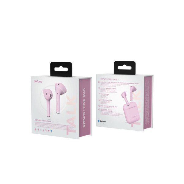 DEFUNC EARPHONES/HEADPHONES/EARBUDS DF TRUE TALK TWS PNK