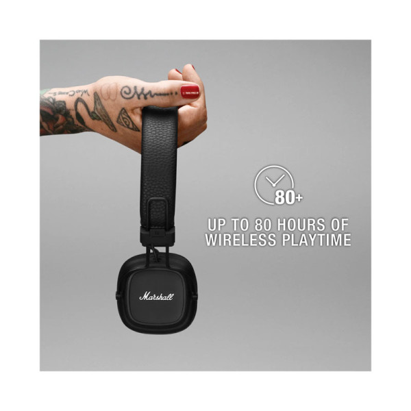 MARSHALL EARPHONES/HEADPHONES/EARBUDS MAJOR IV • BLACK