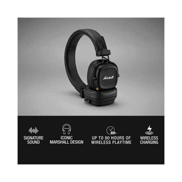 MARSHALL EARPHONES/HEADPHONES/EARBUDS MAJOR IV • BLACK