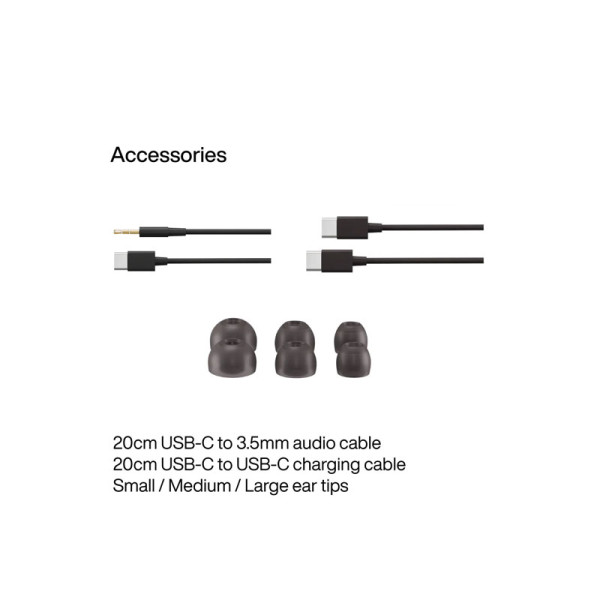 Bowers & Wilkins EARPHONES/HEADPHONES/EARBUDS B&W PI7 S2-SATIN BLACK