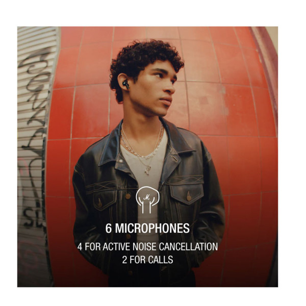 MARSHALL EARPHONES/HEADPHONES/EARBUDS MOTIF II ANC • BLACK