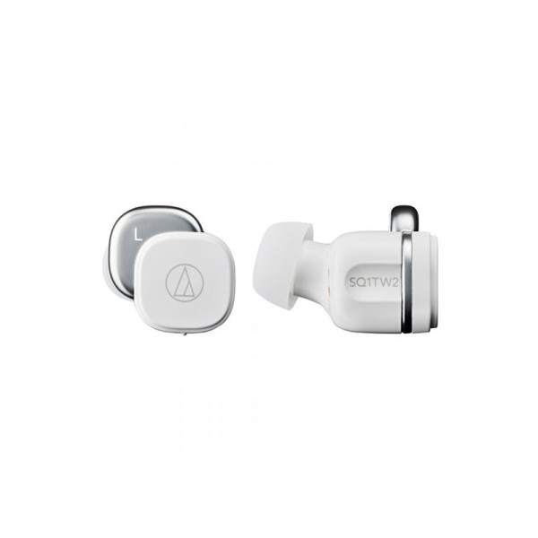 AUDIO TECHNICA EARPHONES/HEADPHONES/EARBUDS ATH-SQ1TW2 WH (WHITE)