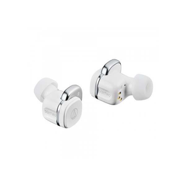 AUDIO TECHNICA EARPHONES/HEADPHONES/EARBUDS ATH-SQ1TW2 WH (WHITE)