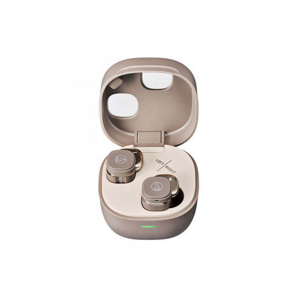 AUDIO TECHNICA EARPHONES/HEADPHONES/EARBUDS ATH-SQ1TW2 CA (CAFÉ LATTE)