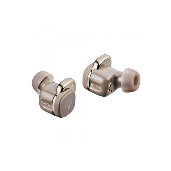 AUDIO TECHNICA EARPHONES/HEADPHONES/EARBUDS ATH-SQ1TW2 CA (CAFÉ LATTE)