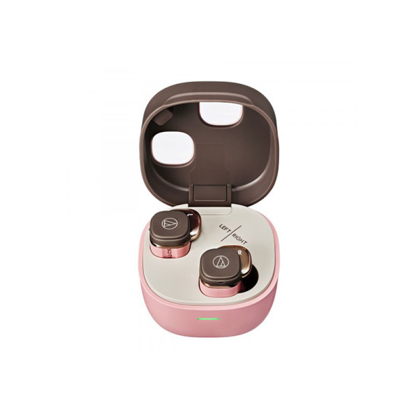 AUDIO TECHNICA EARPHONES/HEADPHONES/EARBUDS ATH-SQ1TW2 PBW (PINK BROWN)