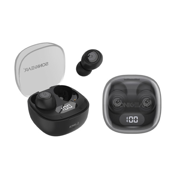 SONICGEAR EARPHONES/HEADPHONES/EARBUDS EARPUMP TWS 2 JEWEL BLACK