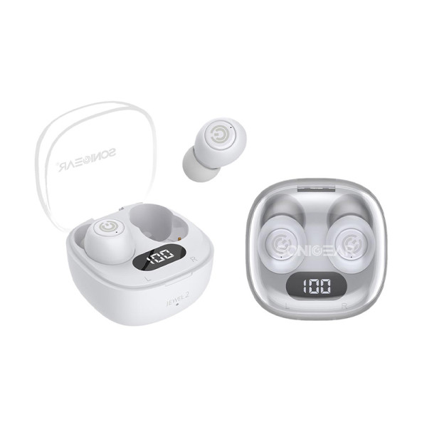 SONICGEAR EARPHONES/HEADPHONES/EARBUDS EARPUMP TWS 2 JEWEL WHITE