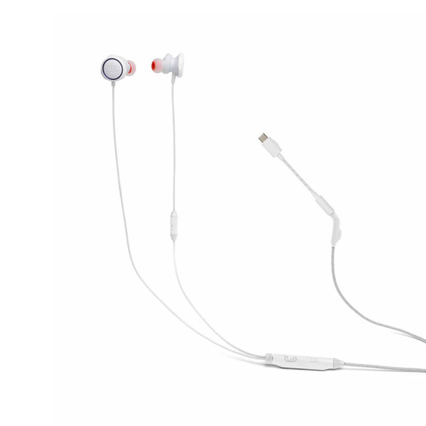 JBL EARPHONES/HEADPHONES/EARBUDS QUANTUM 50C WHITE