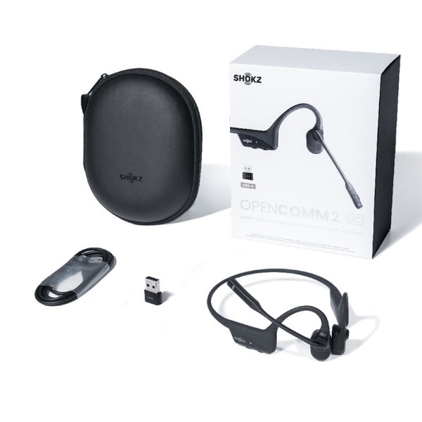 SHOKZ EARPHONES/HEADPHONES/EARBUDS OPENCOMM2 (USB A)_C110-AA-BK
