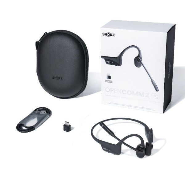 SHOKZ EARPHONES/HEADPHONES/EARBUDS OPENCOMM2 (USB C)_C110-AC-BK