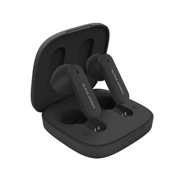 ALPHA WORK EARPHONES/HEADPHONES/EARBUDS AW-CURVE100BLK