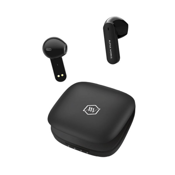 ALPHA WORK EARPHONES/HEADPHONES/EARBUDS AW-CURVE100BLK