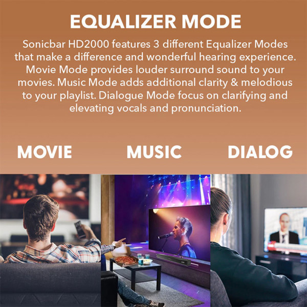 SONICGEAR SOUND BAR SONICBAR HD2000