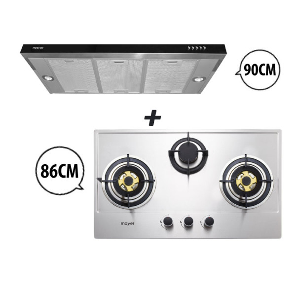 MAYER GAS RANGE PACKAGE MMGH883H+MMSI900HS