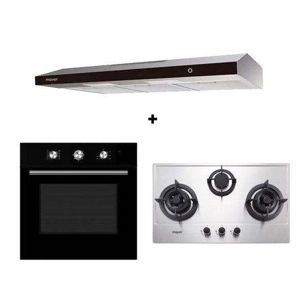 MAYER GAS RANGE PACKAGE MMSS773+MMSL902BE+MMD08