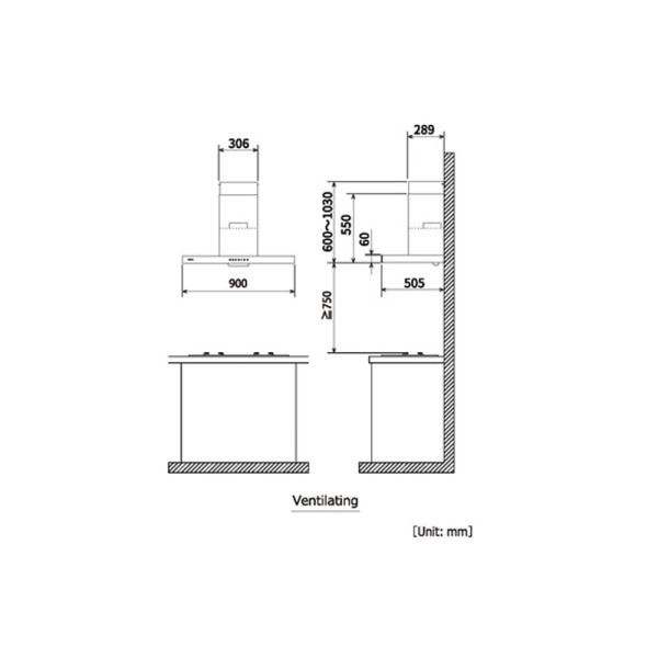 FUJIOH CHIMNEY FR-MT1990 V GBK-PrivateHouse
