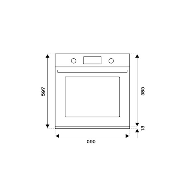 BERTAZZONI BUILT-IN OVEN (76L) F6011MODELX 