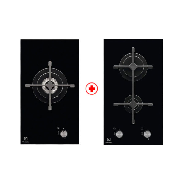 ELECTROLUX GAS RANGE PACKAGE EGC3310NVK+EGC3320NOK