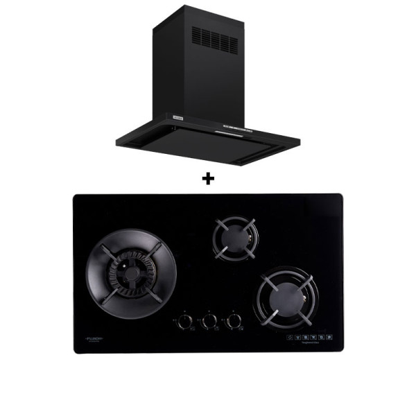 FUJIOH GAS RANGE PACKAGE FH-GS5035SV+FR-CL1890R