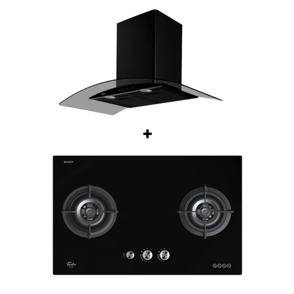 TURBO GAS RANGE PACKAGE T772GV-BK+TAE96-BK