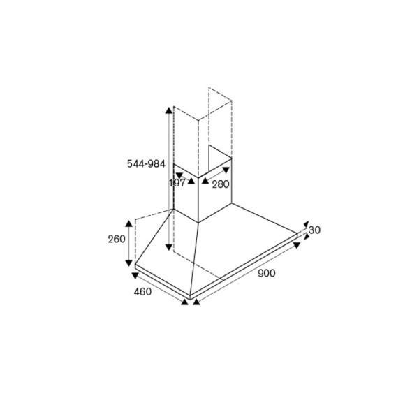 BERTAZZONI COOKERHOOD KPL90PLAG1XA