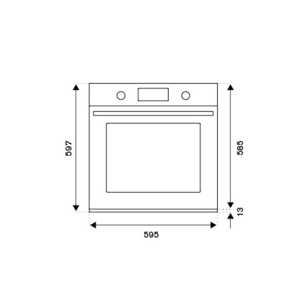 BERTAZZONI BUILT-IN OVEN (76L) F6011MODVPTX