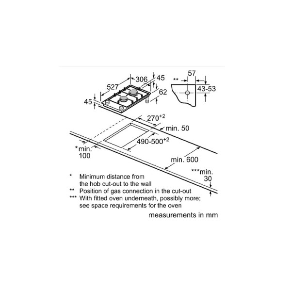 BOSCH BUILT-IN HOB PRB3A6B70K