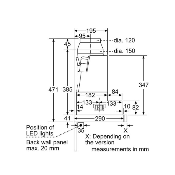 BOSCH COOKERHOOD DFS097A51B