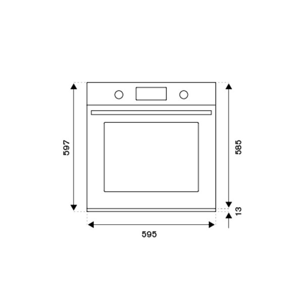 BERTAZZONI BUILT-IN ELECTRIC OVEN (76L) F6011MODPLN-BLK