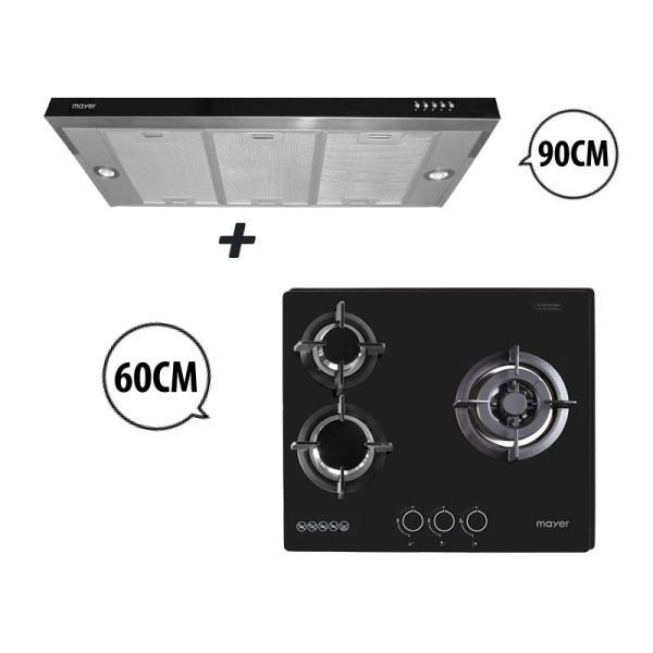 MAYER GAS RANGE PACKAGE MMGH633+MMSI900HS