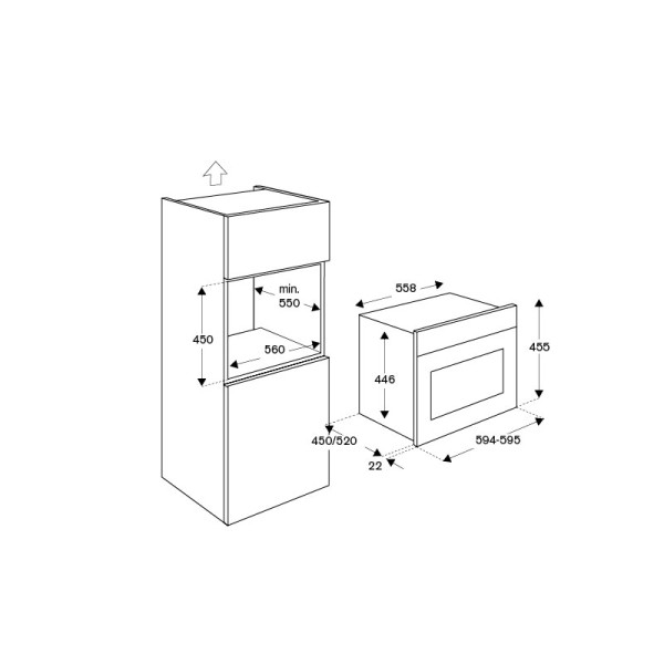 BERTAZZONI 31L BUILT-IN COMBI STEAM OVEN F457MODVTZ ZINC