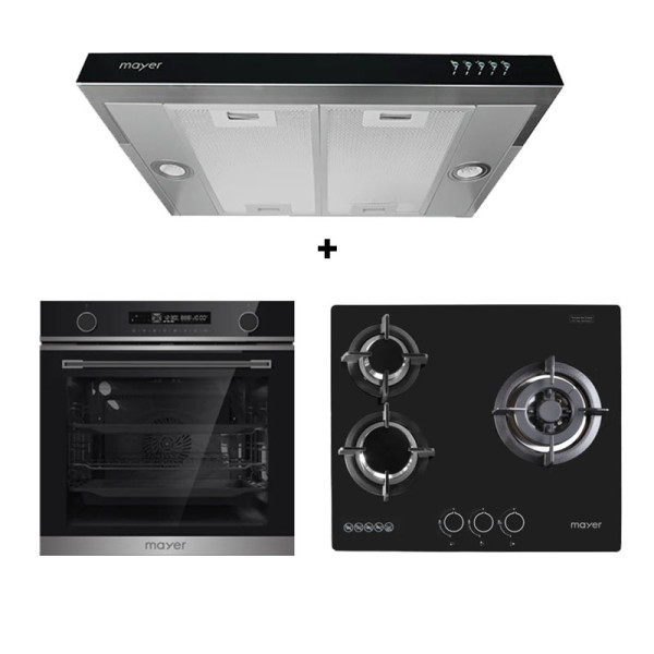 MAYER GAS RANGE PACKAGE MMGH633+MMSI600HS+MMDO13C