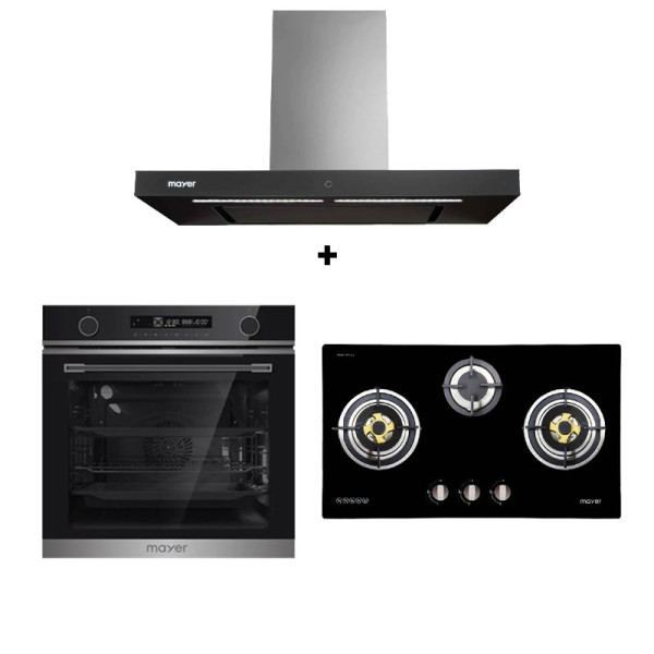 MAYER GAS RANGE PACKAGE MMGH773HI+MMBCH900I+MMDO13C