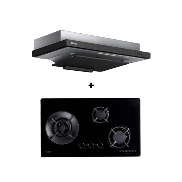 FUJIOH GAS RANGE PACKAGE FHGS5035SV+FRFS2290RP/VP-2TONE