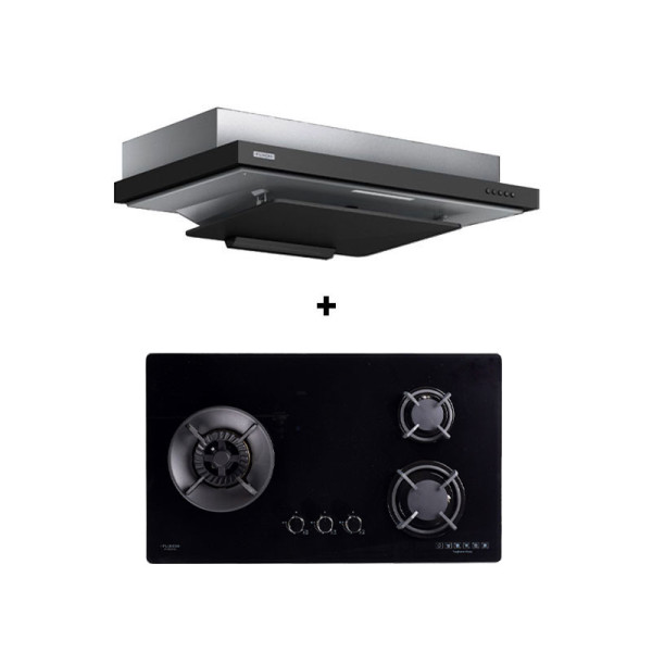 FUJIOH GAS RANGE PACKAGE FHGS5030SV+FRFS2290RP/VP-2TONE