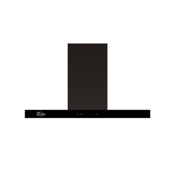 TURBO CHIMNEY HOOD -90CM BLACK TAE910-90BK