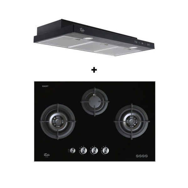 TURBO GAS RANGE PACKAGE T773GV-BK+TSL902TBK-2
