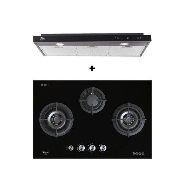 TURBO GAS RANGE PACKAGE T773GV-BK+TSL902TBK3