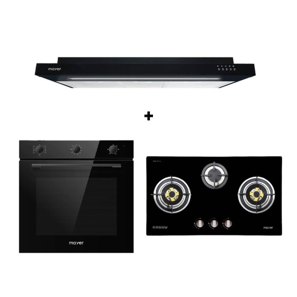 MAYER GAS RANGE PACKAGE MMGH773HI+MMSI900LEDHS+MMD08R
