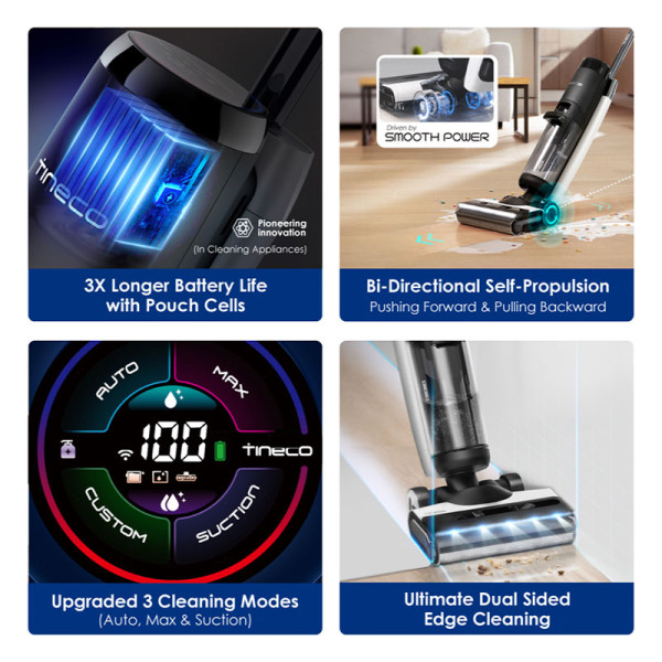 TINECO RECHARGEABLE VAC FLOOR ONE S7 FLASHDRY