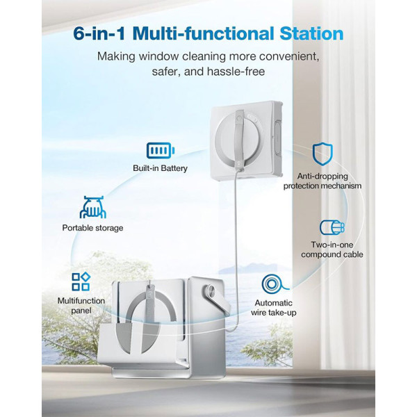 ECOVACS ROBOTIC VACUUM DEEBOT W2 OMNI-WHITE